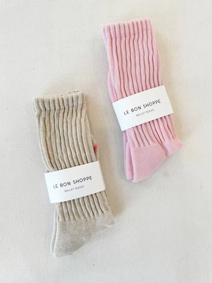 Fashion Le Bon Shoppe Ballet Socks - Oatmeal