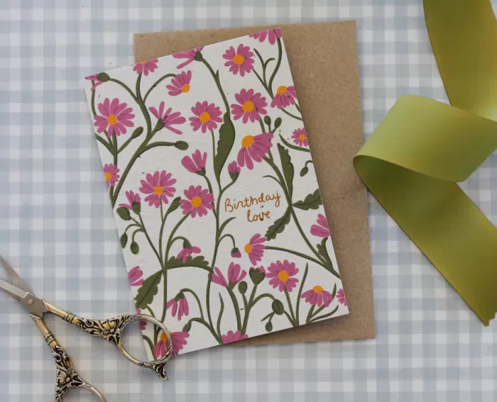 New Hello Petal Birthday Love Plantable Card