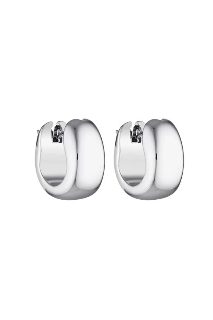 Discount Porter Jewellery Blob Huggies - Silver