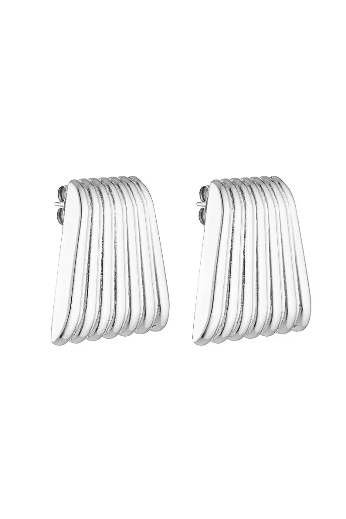 Online Porter Jewellery Caterpillar Earrings - Silver