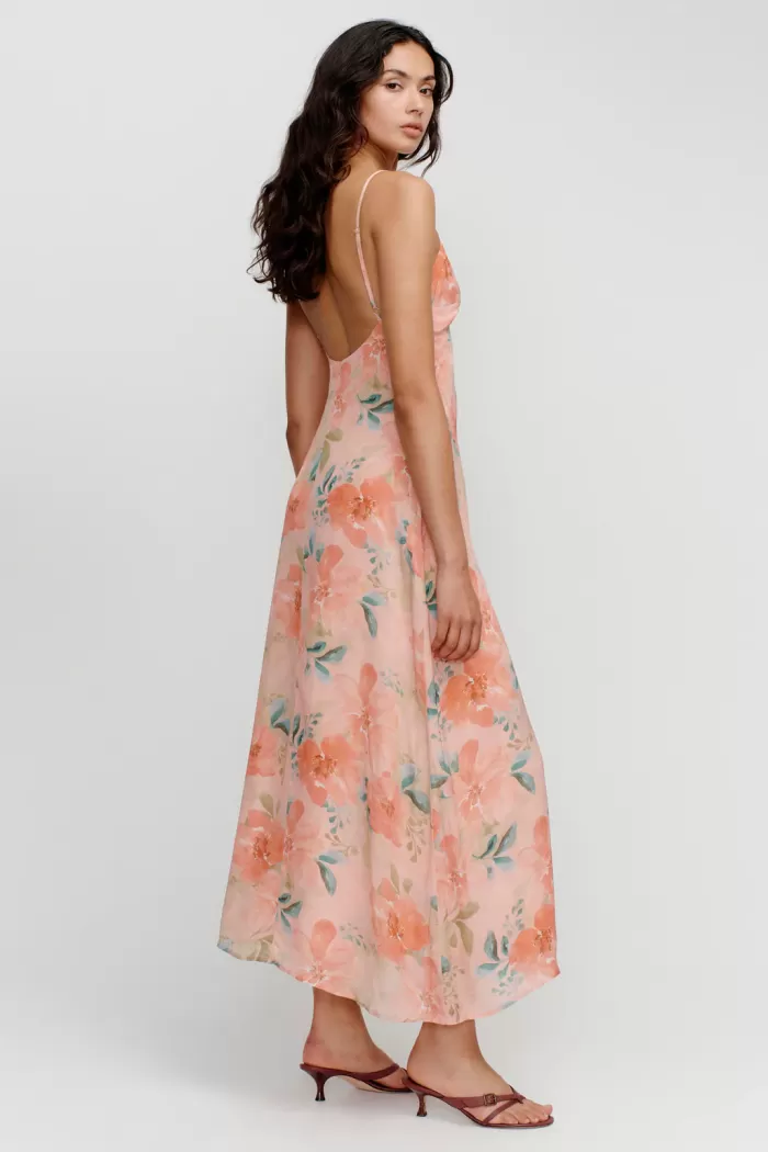 Cheap Ownley Domenica Midi Dress - Watermelon Floral