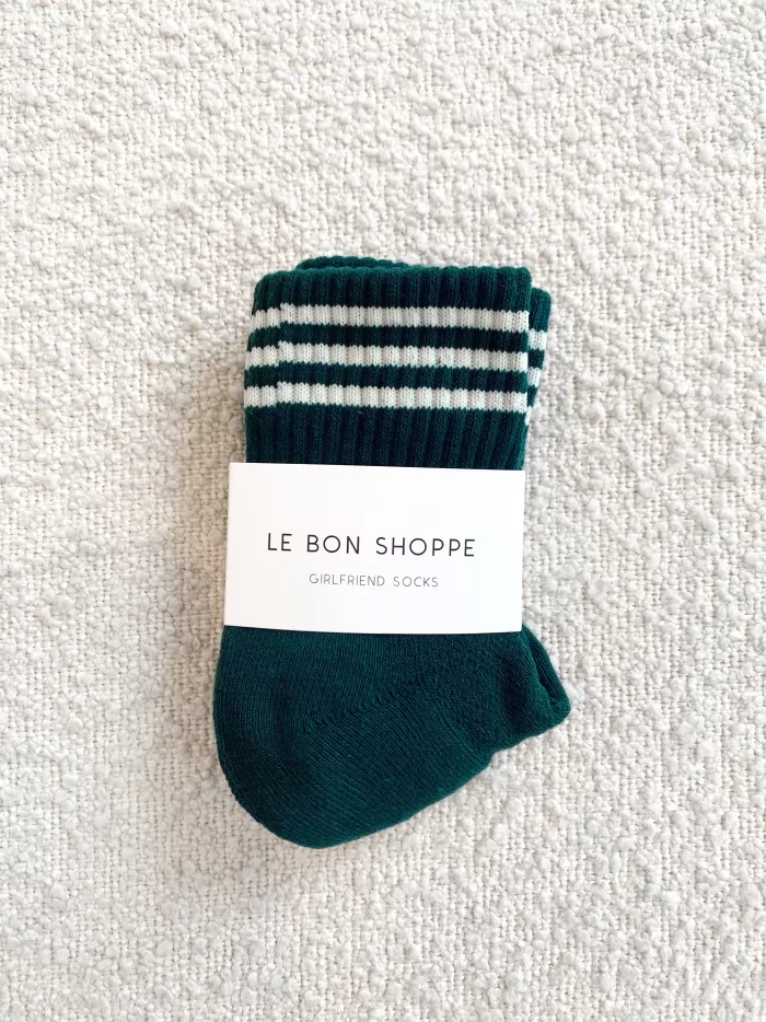 Discount Le Bon Shoppe Girlfriend Socks - Hunter Green