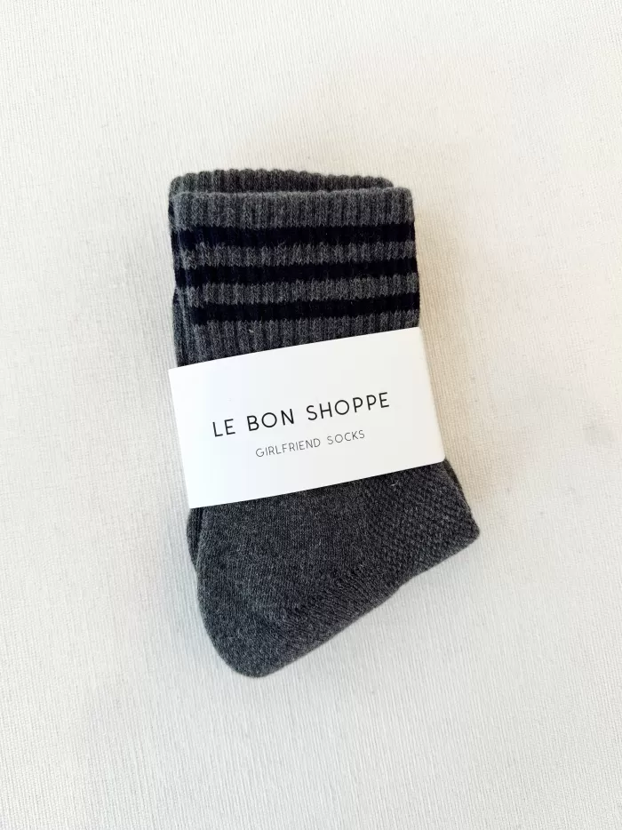 Fashion Le Bon Shoppe Girlfriend Socks - Soot