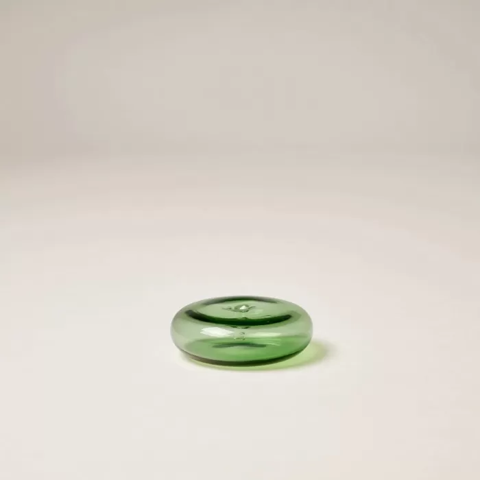 Sale Gentle Habits Glass Vessel Incense Holder - Green