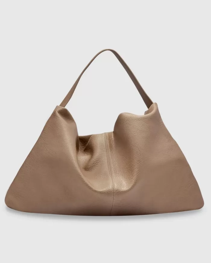 Cheap Brie Leon Harlow Slouch Tote Bag - Stone Nappa