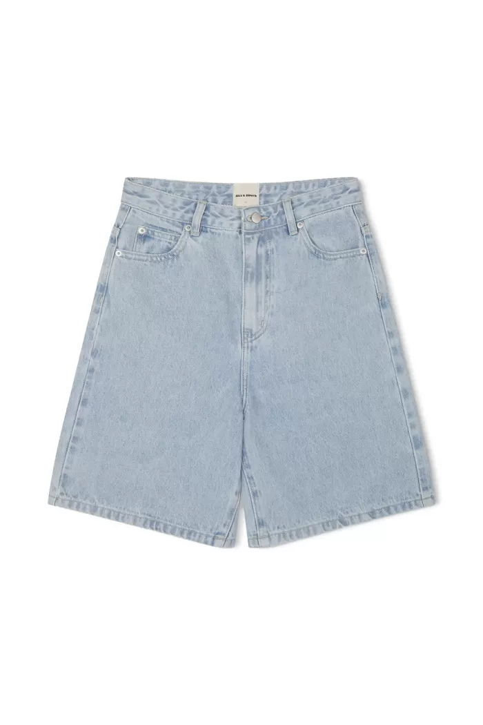 New Zulu and Zephyr Light Wash Recycled Cotton Walk Short