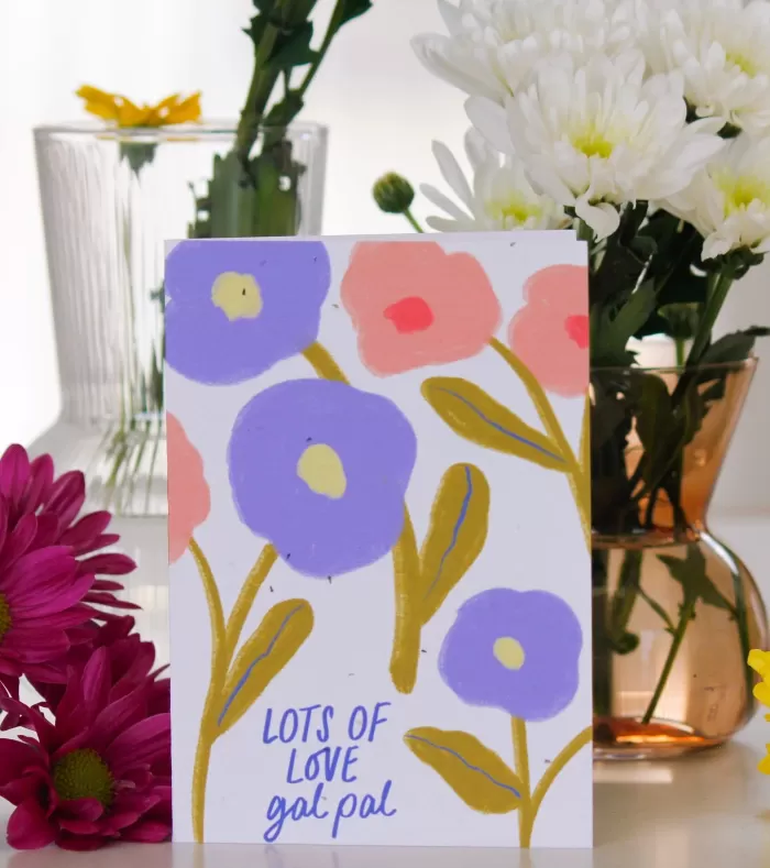 New Hello Petal Lots of Love Blooming Card