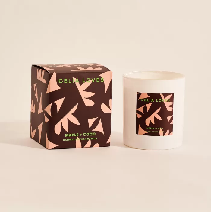 Best Sale Celia Loves Maple & Coco Candle