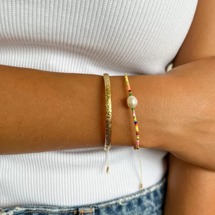 Best Arms of Eve Marley Gold & Pearl Bracelet