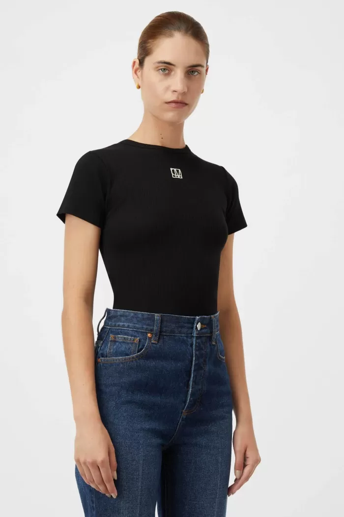 Cheap C&M By Camilla and Marc Nora Fitted Tee - Black