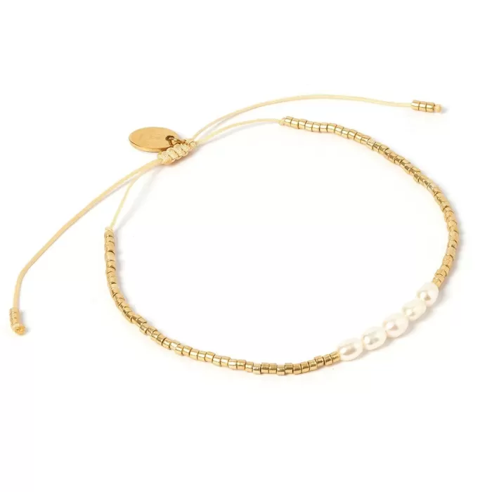 Cheap Arms of Eve Seline Gold and Pearl Bracelet