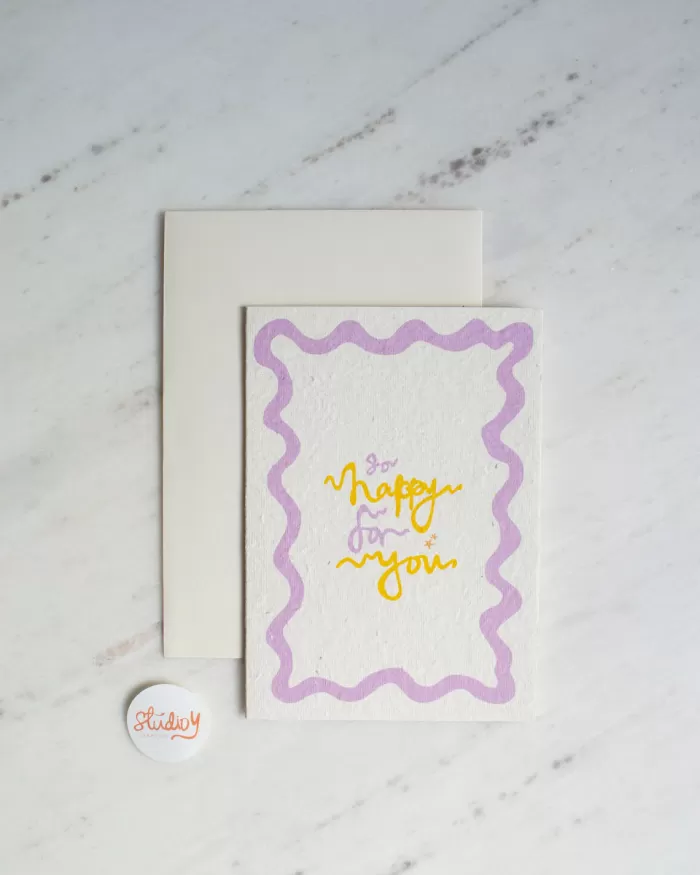 Store Studio Y Creative So Happy For You Card