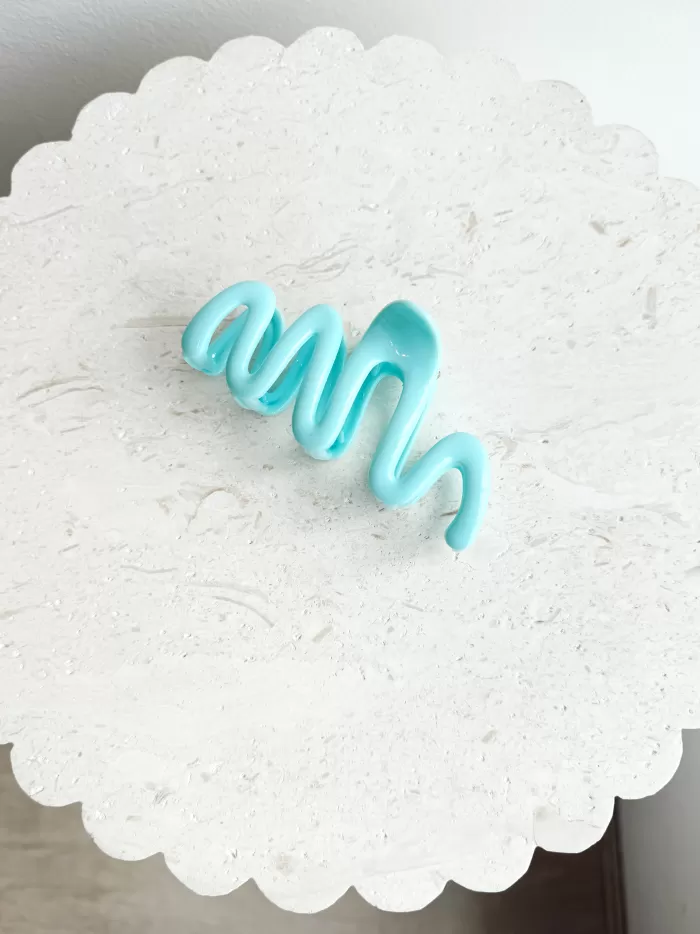 Store Golden Tribe Squiggle Clip - Baby Blue