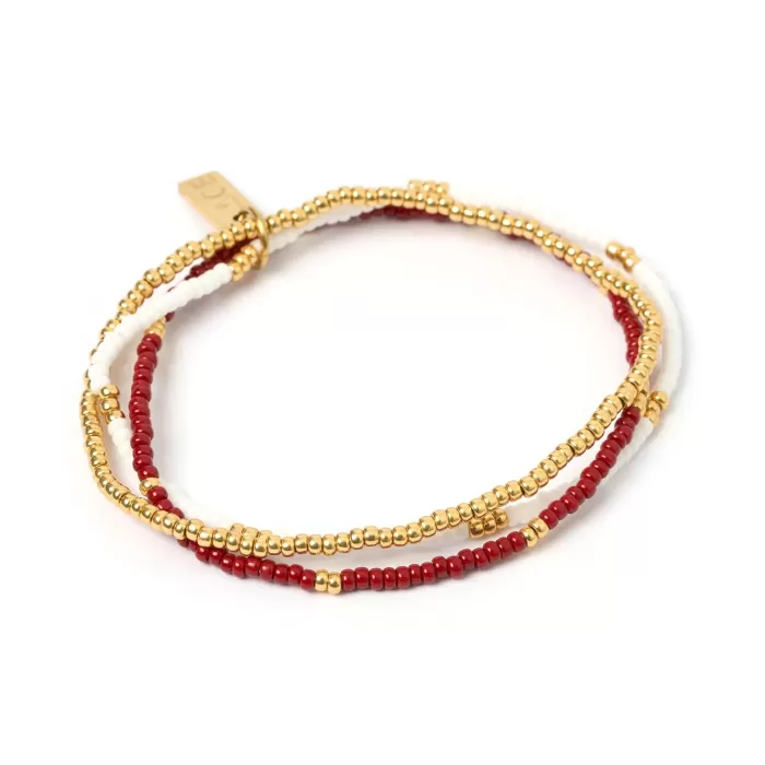 Shop Arms of Eve Sunny Bracelet Set - Burgundy