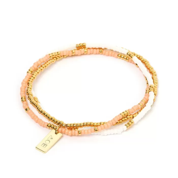 Best Sale Arms of Eve Sunny Bracelet Set - Coral