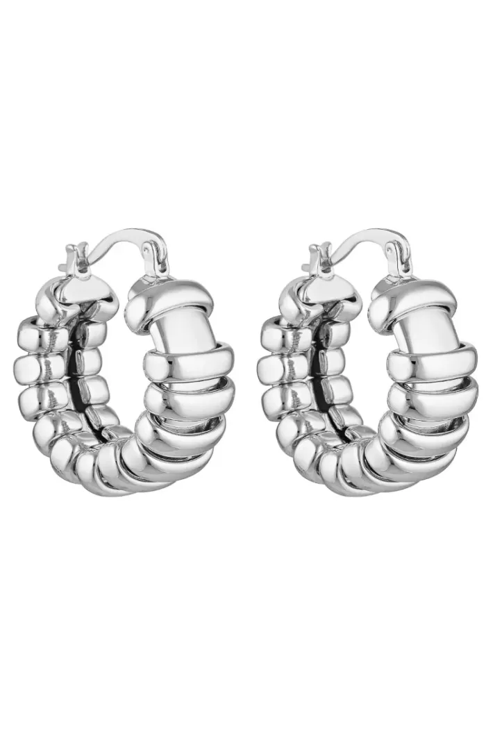 Discount Porter Jewellery Turtle Hoops - Silver