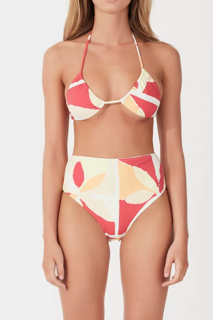 Clearance Zulu and Zephyr Waisted Full Brief - Sunset Tile